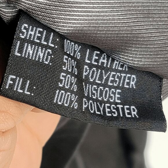 Collezione black leather jacket men's sz XL - Picture 10 of 11